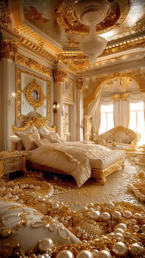 Gold Abstract Wallpaper, Victorian Room, Gold Investment, Fantasy Bedroom, Fantasy Rooms, Expensive Jewelry Luxury, Classy Decor, Fantasy Homes, Luxury Homes Interior