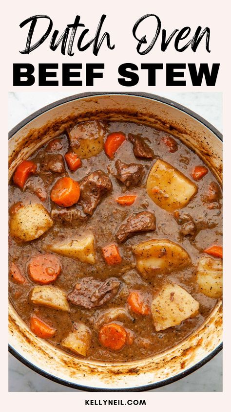 Dutch Oven Beef Stew Recipes, Beef Stew Stove, Dutch Oven Soup, Dutch Oven Beef Stew, Beef Stew Stove Top, Dutch Oven Recipes Cast Iron, Dutch Oven Beef, Oven Beef Stew, Cold Weather Comfort Food