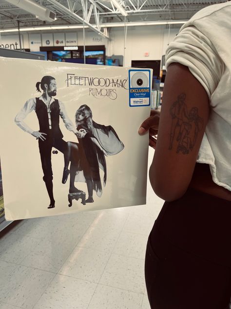 Stevie Nicks Vinyl, Stevie Nicks Tattoo, Fleetwood Mac Tattoo, Mac Tattoo, Manifesting 2024, Vinyl Aesthetic, Dove Tattoo, Patchwork Sleeve, Cool Vibes