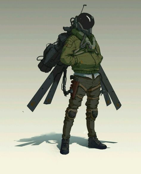 Asryankulov Pilot Character, Arte Indie, 그림 낙서, Heroic Fantasy, Arte Robot, Arte Cyberpunk, Cyberpunk Character, Fighter Pilot, Robots Concept