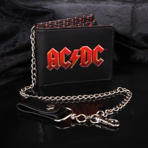 There’s a new way to show your allegiance to Rock and Roll Titans, ACDC. Our In-House design team have worked tirelessly to construct a plethora of collectables suitable for any die-hard fan! Take a ride down the Highway to Hell with this officially licensed Wallet! All Hail ACDC! Ac Dc Logo, Acdc Logo, Dc Logo, Plain Black Background, Lightning Logo, True Wallet, Highway To Hell, Black Wallet, Matching Gifts