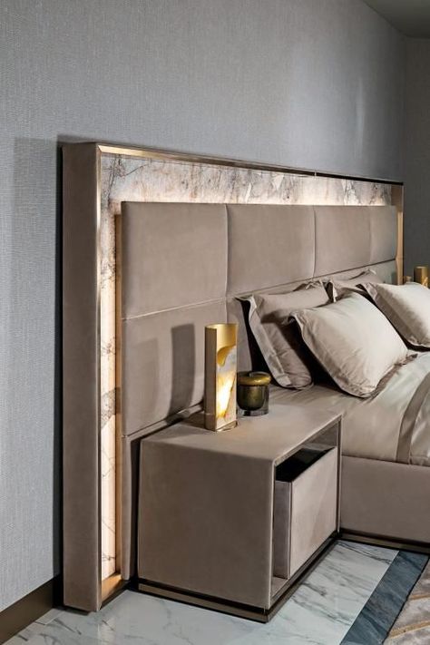 Bed Headboard Design Modern, Luxury Headboard, Bed Headboard Design, Luxury Bedroom Furniture, Showroom Interior Design, Bed Design Modern, Luxury Bedroom Master, Bedroom Bed Design, Bed Furniture Design