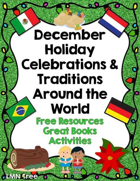 Trier, December Holidays Around The World, December Lessons, Celebrations Around The World, Books And Activities, Around The World Theme, Christmas Units, Christmas Lesson, December Activities