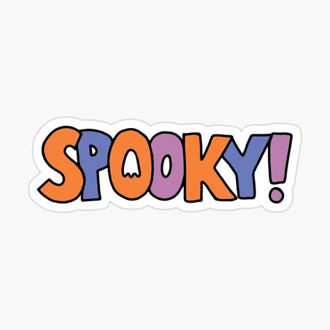 Stay Spooky, Halloween Sticker, Wattpad Covers, Halloween Stickers, Spooky Halloween, Adhesive Vinyl, Sticker Design, My Art, Vinyl Sticker