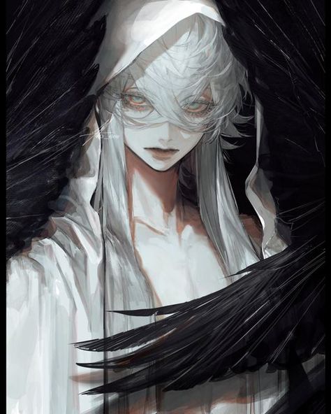 Male Angel, Angel Drawing, Arte Inspo, Character Design Male, Ethereal Art, Character Design References, White Hair, Fantasy Character Design, 그림 그리기