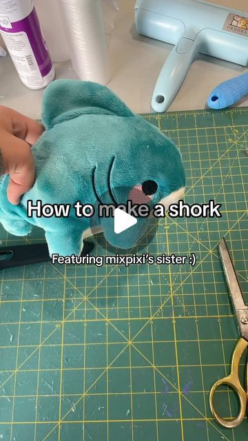 Sewing Ideas Cute Animals, How To Make Stuffies, Shark Plushie Patterns, How To Make Cute Plushies, Plush Making Tutorial, How To Make A Worry Doll, Free Plushie Sewing Patterns For Beginners, How To Make Weighted Stuffed Animals, Tbh Creature Sewing Pattern