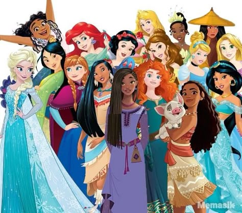 Disney Princess Ages, Disney Princess List, Disney Characters As Humans, Anastacia Disney, Princess Ages, Real Disney Princesses, Official Disney Princesses, Cartoon Drawings Disney, Disney Princess Characters