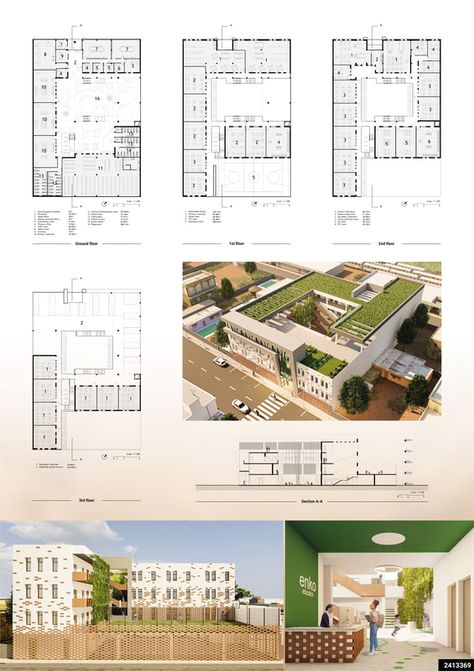 AFRICAN URBAN SCHOOL - Architecture competition - ARCHSTORMING - ARCHITECTURE COMPETITIONS Sustainable School Architecture, School Blueprints, Boarding School Layout, Sustainable School Design, Art School Plan, High School Architecture, School Building Plans, Elementary School Architecture, Concept Board Architecture