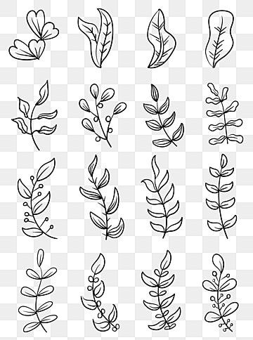 Plant Decor Drawing, Leaf Line Drawing, Leaf Sketch, Vector Leaf, Plants Drawing, Doodle Pictures, Leaves Sketch, Leaves Doodle, Leaf Vector