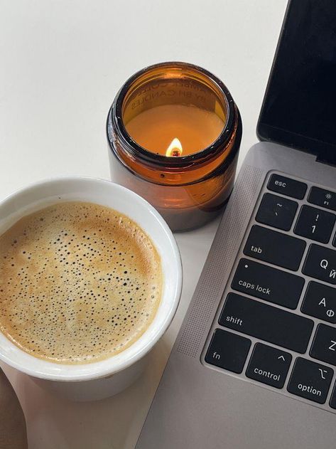 What's your work-from-home routine? Do you burn candles while you work or light them after work to relax? #worklifebalance Candle Photography Inspiration, How To Make Candle, Candle Photography Ideas, Lux Candles, Candle Photoshoot, Make Candle, Candles At Home, Relaxing Candles, Candle Projects