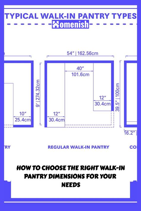 A walk-in pantry is a dream come true for many homeowners. But before you start designing yours, it's important to understand the standard dimensions and guidelines. In this article, we will discuss everything you need to know about walk-in pantry dimensions, so you can create the perfect space for your needs. Building A Walk In Pantry In Kitchen, Smallest Walk In Pantry, 10 X 10 Pantry, Pantry Size Floor Plans, Build A Walk In Pantry, 5x9 Pantry Layout, Cabinet Walk In Pantry, Small Pantry Dimensions Walk In, Narrow Pantry Dimensions