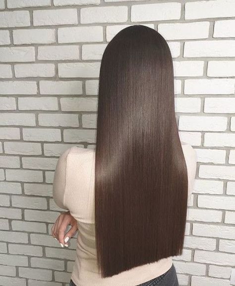 One Length Haircuts, One Length Hair, Straight Wavy Hair, 2020 Hairstyles, Long Brown Hair, Amazing Hair, Brown Blonde Hair, Long Black Hair, Silk Hair