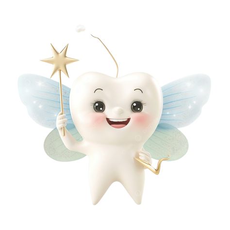 Tooth Vector, Cute Tooth, Magic Wand, Tooth Fairy, Free Png, Graphic Resources, Gift Set, Kids Outfits, Clip Art