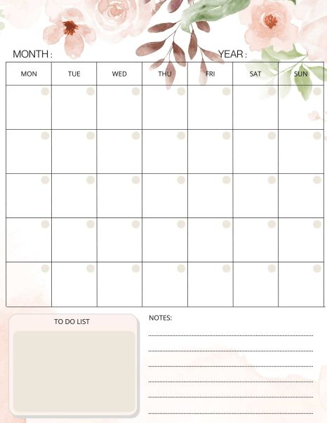 FREE Undated Calendar Printable To Download d Aesthetic Monthly Planner, Pink Monthly Planner, Monthly Planner Ideas, Business Planner Organization, Planner Organization College, Planer 2024, Planner Monthly Layout, Free Planner Pages, Undated Calendar