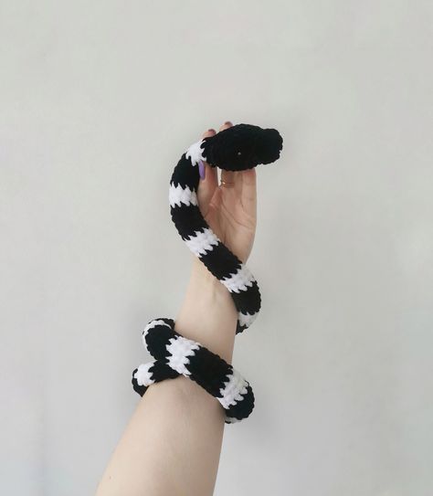 Welcome to store, dear friend ♥This snake will be a wonderful gift for snake lovers.More information about this cute snakes: length 75sm 29 inIf you need a different length,color or quantity please contact me, as I'd be happy to create a custom listing for you.Care recommendation: Hand wash at a temperature not exceeding 30 degrees (86F), do not hang, do not twist, so that the toy does not deform when it dries. Dry on a towel in a horizontal position.If you have any questions, do not hesitate an Crochet Plush Snake, Knitted Snake, Crochet Snakes, Snake Plushie, Crocheted Plushies, Cute Snakes, Snake Plush, Crochet Snake, Creepy Stuffed Animals