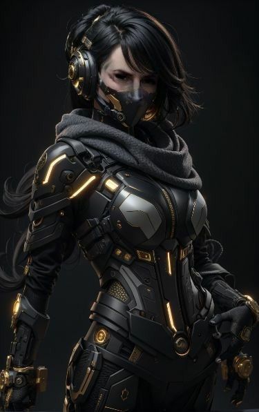 Rowan Hound/Huntress Visarok Suit Concept Art, Sci Fi Character, Sci Fi Character Art, Black Power Art, Sci Fi Character Design, Warframe Art, Cyberpunk Armor, Cyberpunk Female, Cyborgs Art