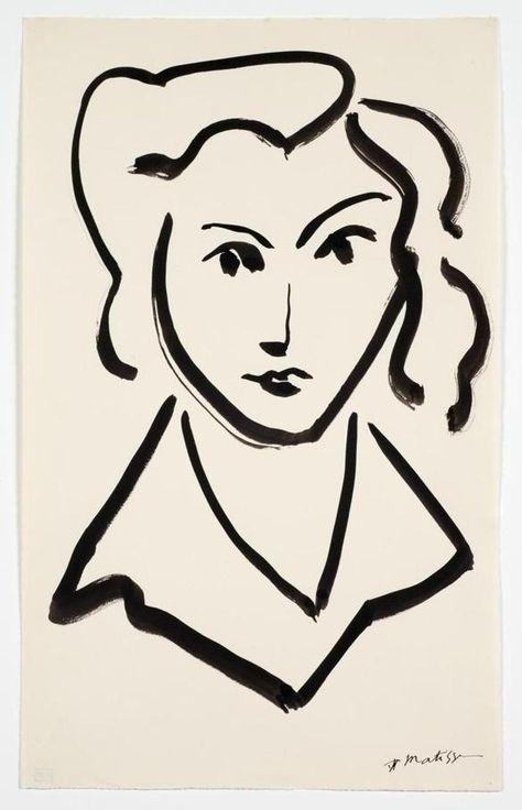 Matisse. inkt centrale compositie vlugge lijnen Matisse Drawing, Matisse Paintings, Illustration Kunst, Ellsworth Kelly, Matisse Art, Arte Inspo, Henri Matisse, Pics Art, Line Art Drawings