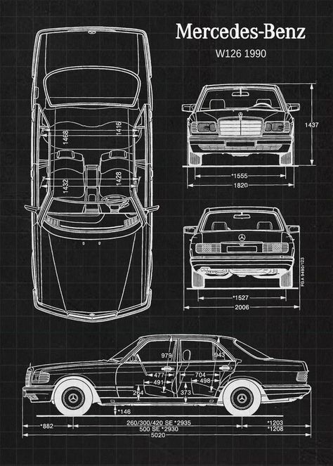 Smoky Nagata, Car Blueprint, Foto Cars, Mercedes W126, Mercedes 190, Motorcycle Drawing, Cool Car Drawings, Car Design Sketch, Mercedes Car