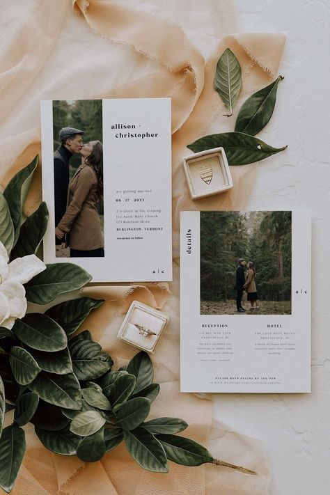 Wedding Invitation Design Modern, Wedding Invitations With Pictures, Photo Wedding Invitations, Wedding Card Design, Online Invitations, Online Wedding, Dreamy Wedding, Wedding Announcements, Wedding Invite