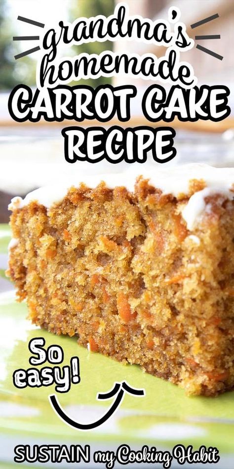 Best Ever Carrot Cake, Carrot Recipes Dessert, Carrot Cake Recipe Homemade, Cheese Cake Recipe, Carrot Cake Recipe Easy, Homemade Carrot Cake, Moist Carrot Cakes, Easy Carrot Cake, Bolo Fit