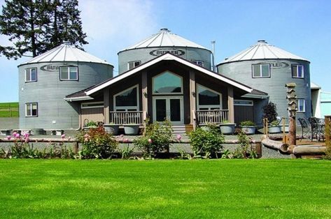 Upcycling, Bin House, Grain Bin House, Colorado Cabin, Silo House, Oregon Wine Country, Grain Silo, Guest Houses, Dream Barn