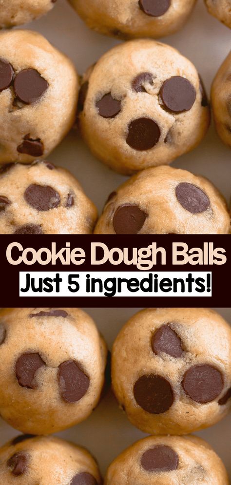 No Bake Chocolate Chip Cookie Dough Balls Recipe Breakfast Cookie Dough Healthy, Keto Cookie Dough Balls, Protein Balls Chocolate Chip, Healthy Cookie Dough Protein Balls, Cookie Dough Balls Healthy, No Bake Cookie Dough Balls, Protein Chocolate Chip Cookie Dough, Healthy Chocolate Balls, Cookie Dough No Butter