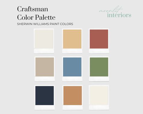 This Guides & How Tos item by MoonlitInteriors has 21 favorites from Etsy shoppers. Ships from United States. Listed on Aug 31, 2024 Craftsman Interior Paint Colors, Craftsman Paint Colors, Craftsman Color Palette, Home Paint Color Palette, Color Palette Home, Craftsman Interior Design, Interior Paint Palettes, Craftsman Interiors, Home Color Palette