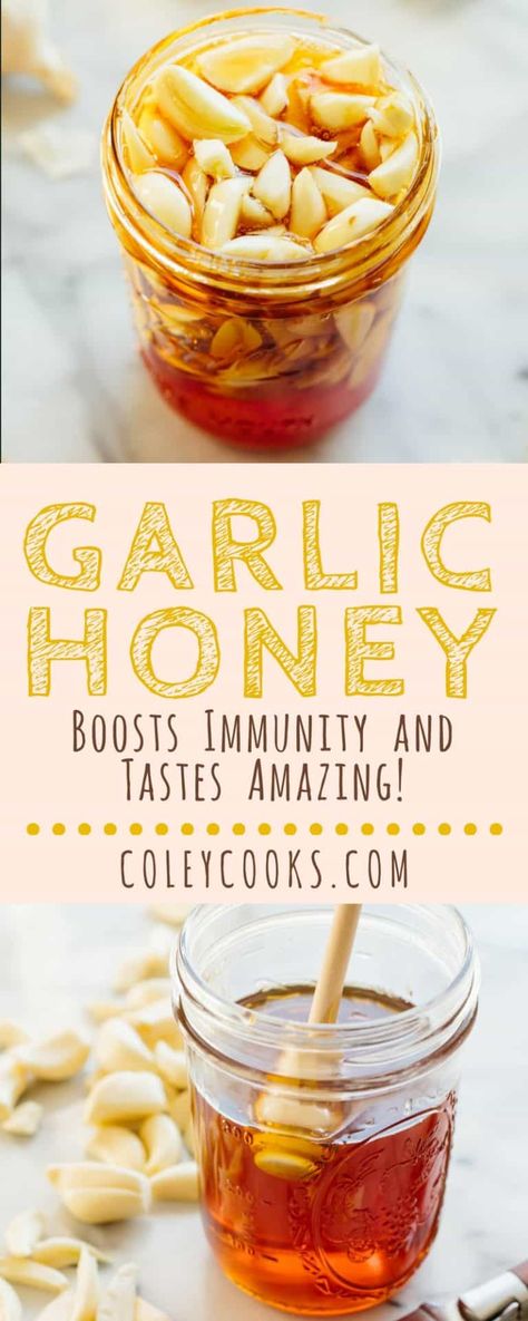 Garlic Honey - Coley Cooks Garlic And Honey Benefits, Fermented Garlic Honey, Garlic Remedies, Honey Remedies, Fermented Garlic, Garlic And Honey, Fermented Honey, Garlic Honey, Garlic Benefits