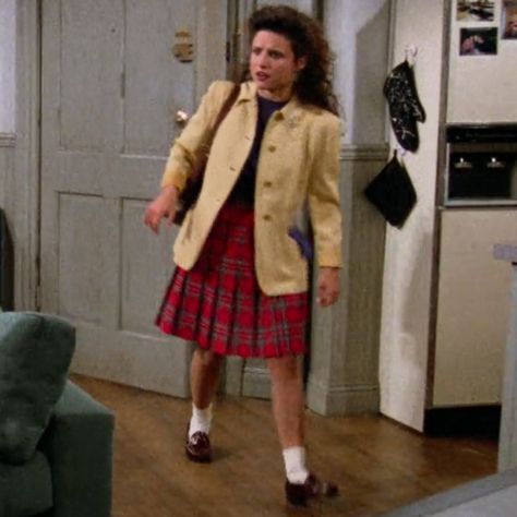 #seinfeld #kramer #jerryseinfeld #elainbenes #elaine #georgecostanza #90s #sitcom #seinfeldicon #icon Elaine Benes Aesthetic, Elaine Benes Style, Elaine Seinfeld Outfits, Elaine Outfits, Seinfeld Costume, Seinfeld Outfits, Elaine Benes Outfits, Elaine Seinfeld, Seinfeld Elaine