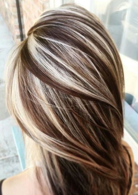 67 Hair Highlights Ideas, Highlight Types, and Products Explained [2019] Cream Blonde Hair, Brown And Blonde Hair, Brown And Blonde, Platinum Blonde Highlights, Brown Hair With Blonde Highlights, Hair 2018, Summer Hair Color For Brunettes, Hair Color Highlights, Brown Blonde Hair