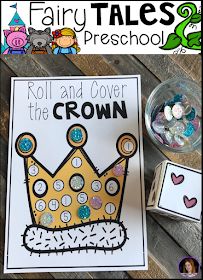 Fairy Tale Lessons and Activities for Preschool Fairy Tales Activities, Fairy Tales Lesson Plans, Fairy Tale Math, Fairy Tales Preschool Activities, Fairy Tales Kindergarten, Fairytale Lessons, Fairy Tales Preschool, Roll And Cover, Fairy Tale Activities