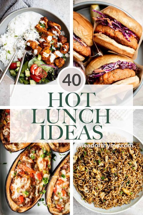 40 Hot Lunch Ideas - Ahead of Thyme Ina Garten, Essen, Hot Lunch Ideas, Home Lunch Ideas, Hot Lunches, Winter Lunch, Meat Lasagna, Hearty Lunch, Hot Lunch