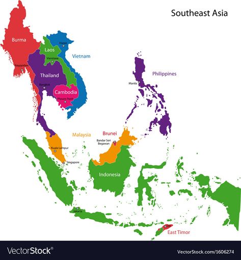 Mapa Ng Timog Silangang Asya, Timog Silangang Asya Map, Asean Map, South East Asia Map, Southeast Asia Map, Map Of Southeast Asia, East Asia Map, Asian Maps, South Africa Map