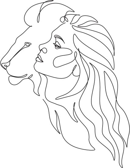 Lioness Line Drawing, Lion Line Drawing, Lion Tattoos For Women, Lioness Drawing, Lion Line Art, Powerful Woman, Lion Tattoo, Tattoo Idea, Cross Stitch Charts