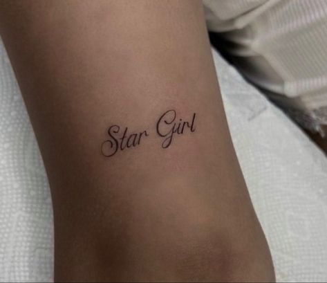 Star Girl Tattoo, Western Tats, Lana Del Rey Tattoos, Small Pretty Tattoos, Petite Tattoos, Girl Tattoo, Feminine Tattoos, Dope Tattoos, Star Tattoos