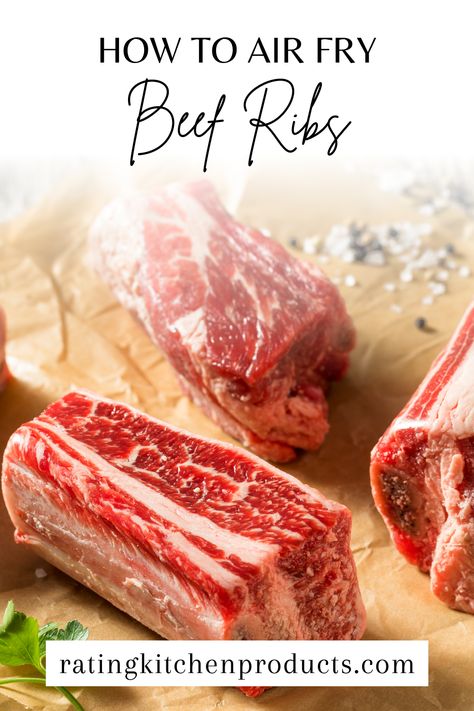 Unlock the secret to irresistible, finger-licking beef ribs with the help of your air fryer! 🥳 Our guide on Mastering Beef Ribs in Air Fryer: Juicy & Crispy Perfection will walk you through each step to achieve that oh-so-tasty combo of crispy exterior and melt-in-your-mouth tenderness. 🍽️ Beef Back Ribs Air Fryer, Beef Short Ribs In Air Fryer, Air Fryer Short Ribs, Air Fryer Beef Ribs, Finger Ribs Recipe, Beef Chuck Ribs Recipe, Chuck Ribs Recipe, Ribs In Air Fryer, Boneless Beef Ribs