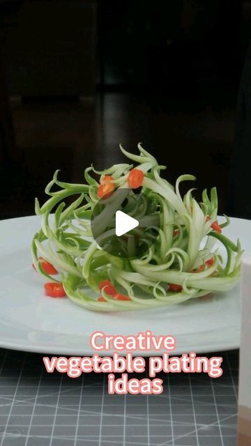 LUXU GLASSES on Instagram: "Creative vegetable plating ideas#fruitcarving #fruitart #fruitdecoration #edibleart #fooddesign #foodpresentation #foodstyling#luxufacialtowels" Essen, Vegetable Plating Presentation, Garnishing Ideas Plate, Vegetable Garnish Ideas, Vegetable Carving Ideas Creative, Salad Plating Ideas, Appetizer Plating, Plating Food Presentation, Food Plating Ideas