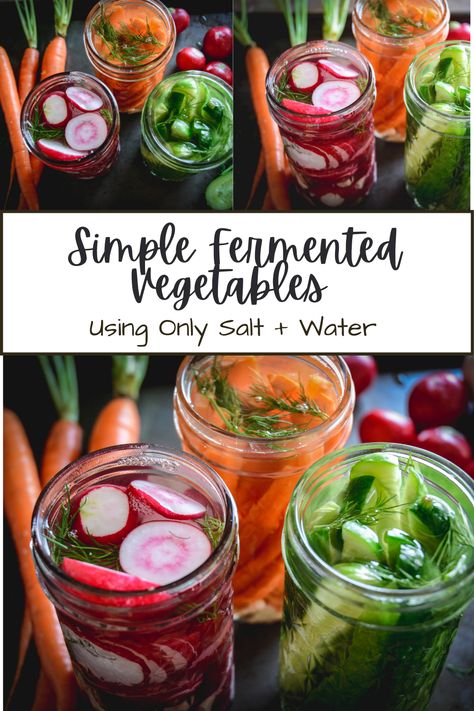 Fermented Cauliflower, Ferment Vegetables, Fermented Vegetables Recipes, Fermented Veggies, Fermented Pickles, Natural Probiotics, Fermentation Recipes, Vegetable Medley, Fermented Vegetables