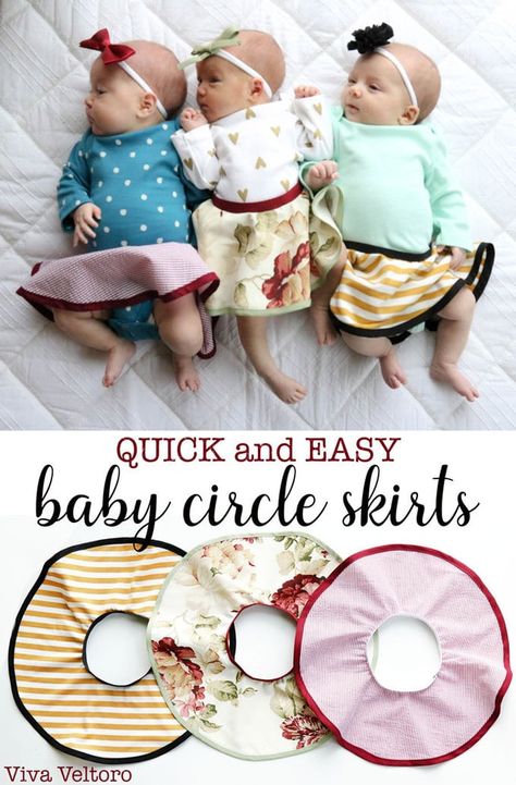 Sewing Projects For Baby, Make A Circle Skirt, Sewing Machine Cover Diy, Girls Circle Skirt, Circle Skirt Pattern, Skirt Pattern Free, Trendy Sewing Projects, Trendy Sewing Patterns, Circle Skirts