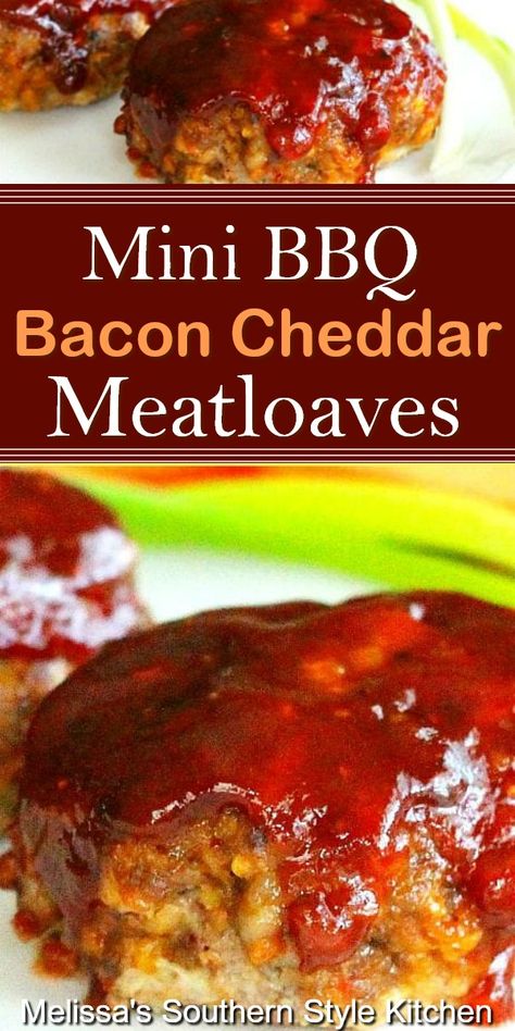 Bbq Bacon Meatloaf, Bacon Cheddar Meatloaf, Barbecue Meatloaf, Mini Meatloaf Recipes, Bacon Meatloaf, Bbq Meatloaf, Meatloaf Dinner, Good Meatloaf Recipe, Bbq Bacon