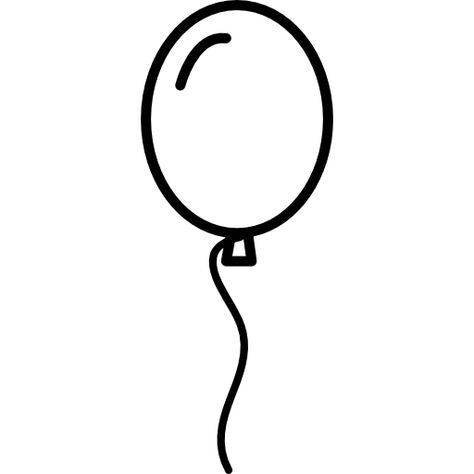 Balloon Free Icon | Free Icon #Freepik #freeicon #freeballoon #freeballoons #freeoutline #freeoutlined Balloon Clipart Black And White, Ballon Drawing, Easy Balloon Animals, How To Draw Balloons, Black And White Balloons, Png Black And White, Draw Logo, Balloon Cartoon, Balloon Clipart