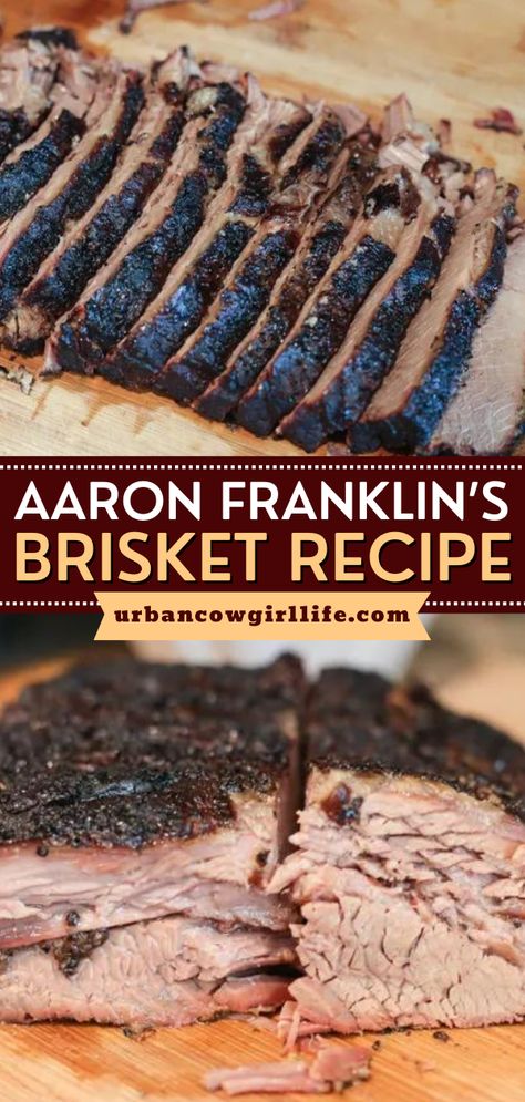 Ever wondered how to cook a brisket? This main course recipe has got you covered! Thanks to Aaron Franklin’s Brisket Tutorial, you can have an insanely good smoked beef brisket. Save this easy dinner idea! Brisket Rub Recipe, Bbq Brisket Recipes, Aaron Franklin, Smoked Dishes, Brisket Recipes Smoked, Brisket Recipe, Beef Brisket Recipes, Franklin Bbq, Bbq Brisket