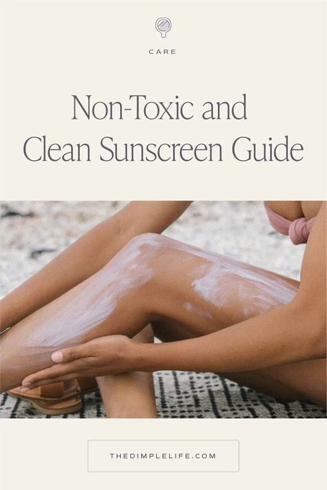 We’ve put together a round-up of the best natural and safe mineral sunscreens for face and body. Learn the benefits of using these toxin-free sunscreens in place of a traditional chemical sunscreen. #thedimplelife #sunscreen #mineralsunscreen #safesunscreen #skincareroutine Non Toxic Makeup Brands, Sunscreen Guide, Toxic Makeup, Oily Skin Face, Non Toxic Makeup, Safe Sunscreen, Dry Skin On Face, Chemical Sunscreen, Best Sunscreens