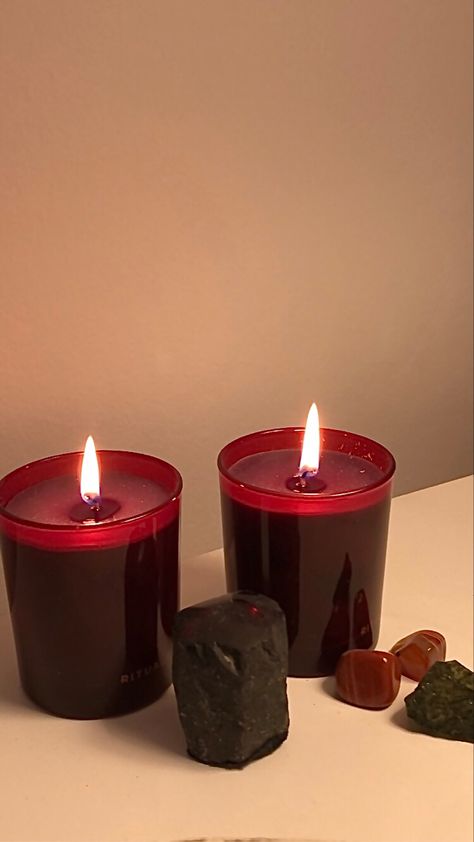 Red Candle Aesthetic, Lux Candle, Scented Candles Aesthetic, Lux Candles, Burgundy Aesthetic, Red Candle, Wine Candles, Hand Painted Denim Jacket, Cherry Wine