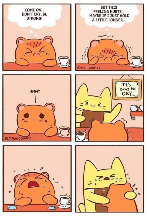 4 Panel Life, Cat S, Cat Cafe, Wholesome Memes, It's Okay, Fun Comics, Cute Comics, Kawaii Art, Comic Strip