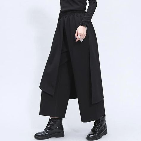 Rock Style Clothing, Pants Women Fashion, Solid Color Pants, Long Trousers, Pantalon Large, Ankle Length Pants, Fashion Seasons, Modern Outfits, Straight Pants