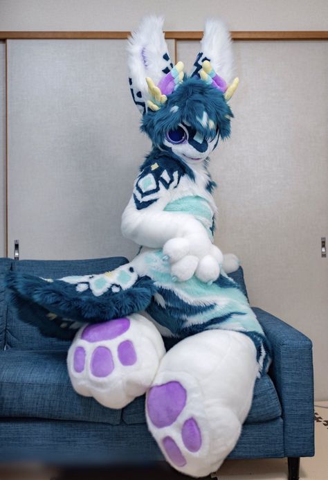 Pastel Fursuit, Japanese Fursuit, Plush Fursuit, Fursuit Inspiration, Dragon Fursuit, Fursuit Paws, Kemono Fursuit, Fursuit Tutorial, Fursuit Head