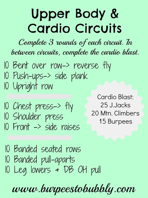 Arm And Cardio Circuit, Strength And Cardio Circuit, Upper Body Bootcamp Workout, Amrap Upper Body Workout, Cardio And Upper Body Workout, Arms And Cardio Workout, Cardio Upper Body Workout, Upper Body Cardio Workout, Upper Body Superset Workout