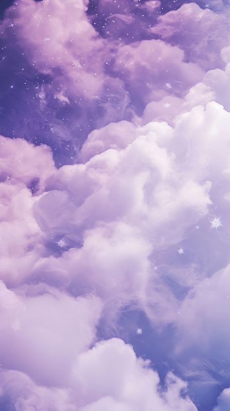 Vibey Backgrounds, Purple Clouds Aesthetic Wallpaper, Violet Clouds Wallpaper, Purple Clouds Aesthetic, Purple Clouds Background, Clouds Purple, Mobile Wallpaper Iphone, Pastel Backgrounds, Scene Setting