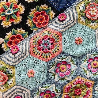 Ravelry: Frida's Flowers Primavera pattern by Jane Crowfoot Janie Crow, Jane Crowfoot, Crochet Magazine, Floral Crochet, Fruit Garden, World Crafts, Tree Crafts, Dk Yarn, Crochet Motif